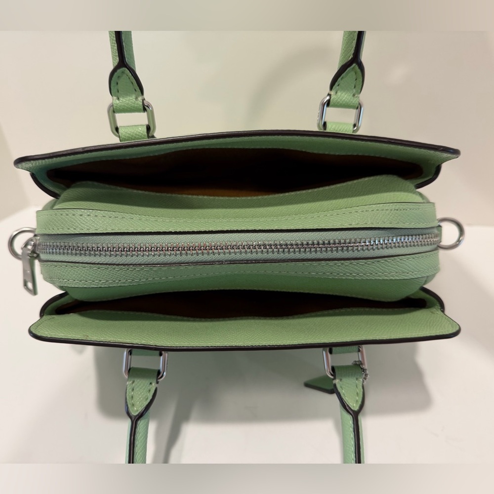 Coach Mini Darcie Carryall Bag in Pistachio Green - Picture 7 of 16